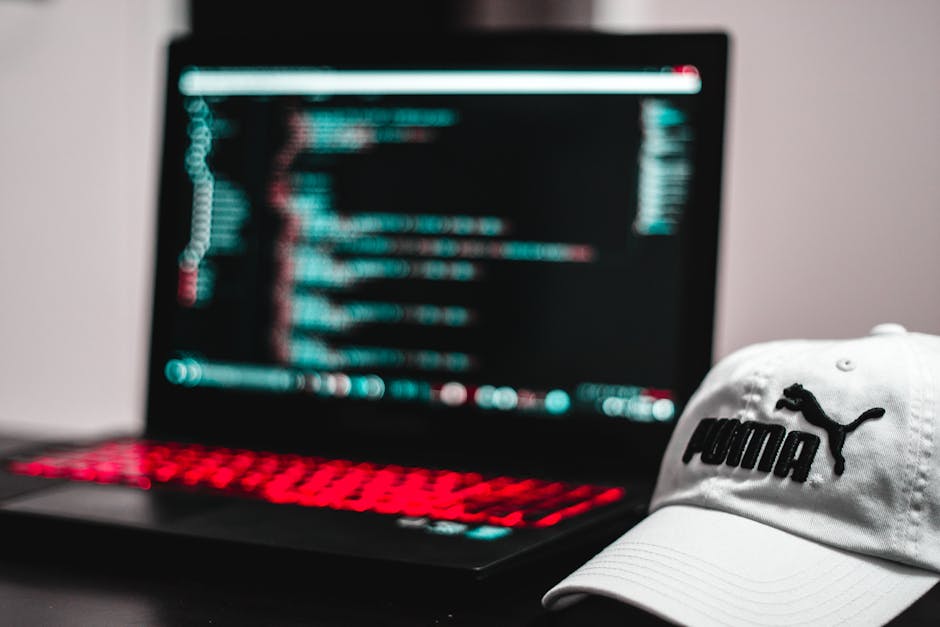 The image displays a computer screen showing a close-up of programming code written in a text editor. The code features syntax highlighting with various colors indicating different elements such as fu